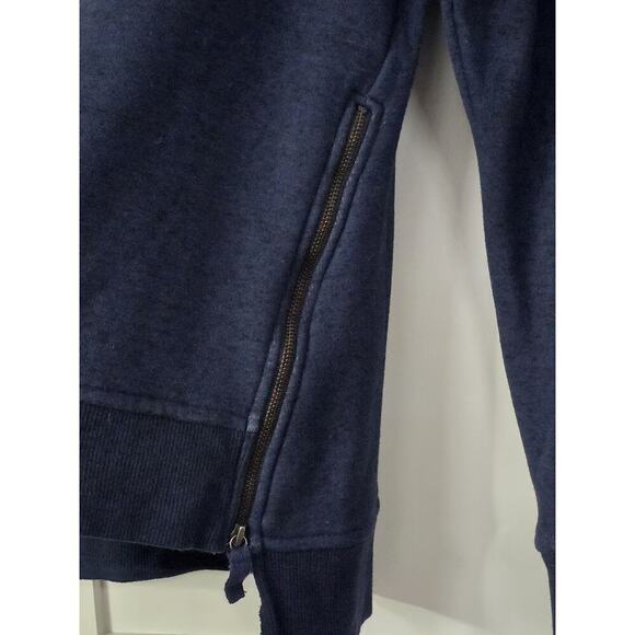 UGG AUSTRALIA Womens Navy MORGAN Zipper Raglan Sleeve Sweatshirt Top Small - Picture 5 of 6